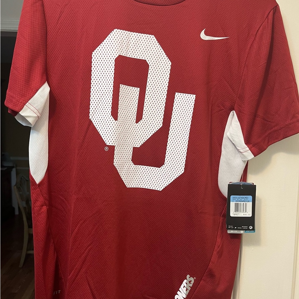 Nike Short Sleeve Dri Fit University of Oklahoma